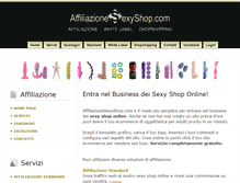 Tablet Screenshot of affiliazionesexyshop.com